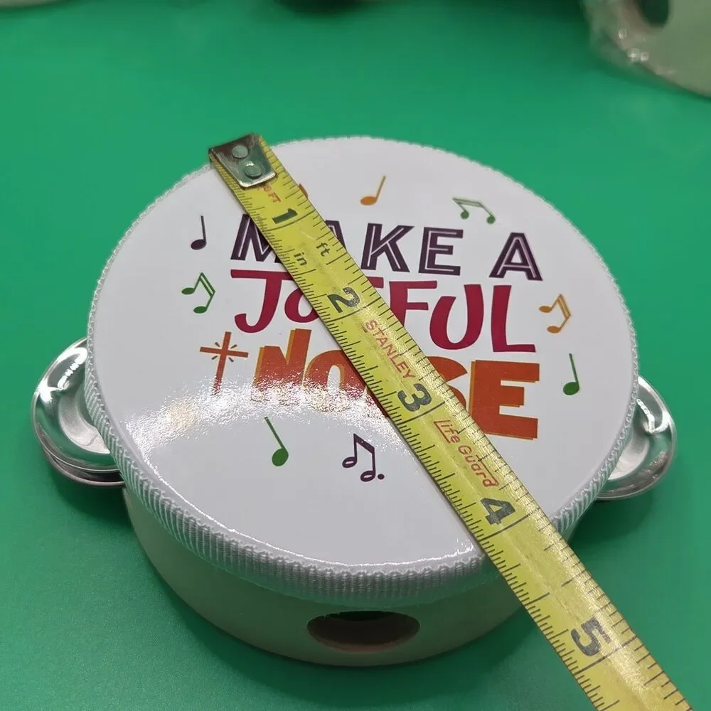 Religious Mini Tambourines Toys 8 Pieces Make A Joyful Noise Party Gift